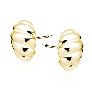 Cercei argint placati cu aur galben DiAmanti Z1975EG-DIA (Argint 925‰ 1,9 g.)